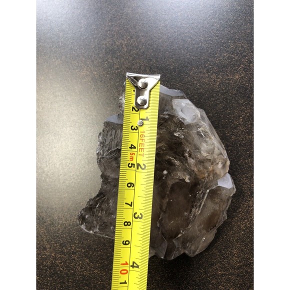 Elestial Smoky Black Quartz Crystal 15oz, Grounding Protection Metaphysical - Picture 8 of 16